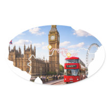 Adesivo do Mapa do Percurso do Maratona de Londres