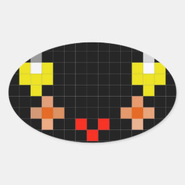 Oval Adicionar um sorriso extra com este adesivo com so