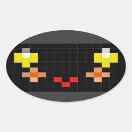 Oval Adicionar um sorriso extra com este adesivo com so
