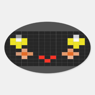 Oval Adicionar um sorriso extra com este adesivo com so