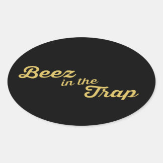 Oval Beez no adesivo da armadilha
