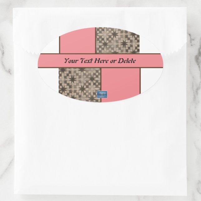 Oval do adesivo (LED Peach S.C.C.) SDCesines ©️ 20 (Bolsa)