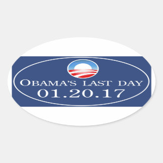 Oval O adesivo do último dia 2017 de Obama