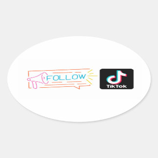 Oval subscrever o meu adesivo do canal Tiktok