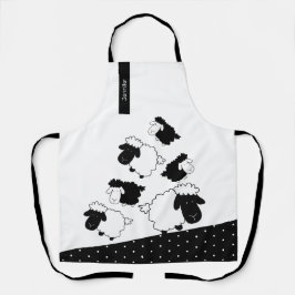 Ovelha Bela em Preto e Branco