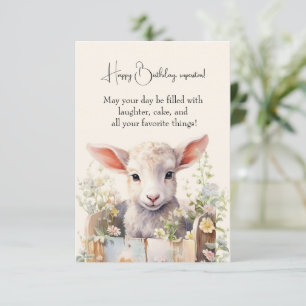 Ovelha Boca-Boca Ninho Numa Caixa