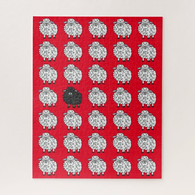 Ovelha Negra na Quebra-cabeça da Família (Vertical)