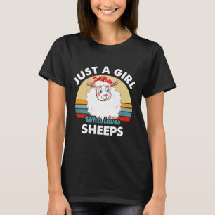 Ovelhas Camisetas Só Uma Menina Que Ama Ovelhas
