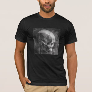 Over Bite — Camiseta de Caveira de Arte Fino Gótic
