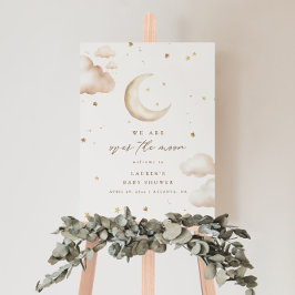 Over the Moon Baby Shower Welcome Sign