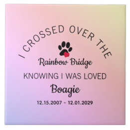 Over The Rainbow Bridge Custom Pet Memorial