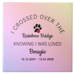 Over The Rainbow Bridge Custom Pet Memorial