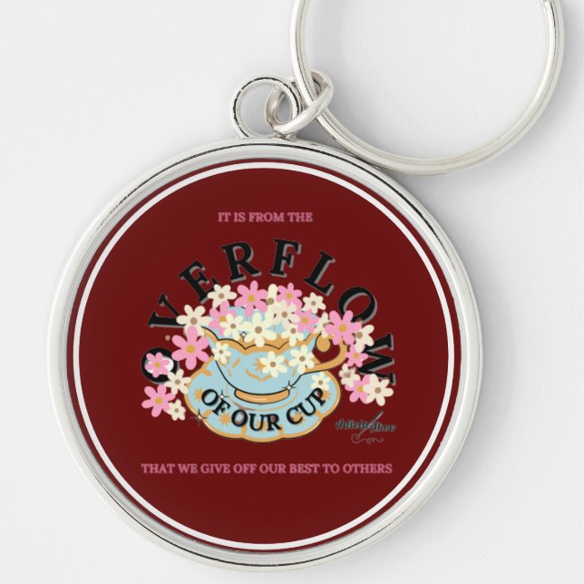 OVERFLOW Red Hues Chaveiro por Adiela Akoo (Frente)