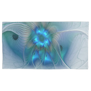 Ovinas de Pé, Fractal Turquesa Azul Abstrato