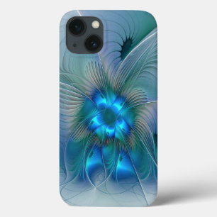 Ovinas de Pé, Fractal Turquesa Azul Abstrato