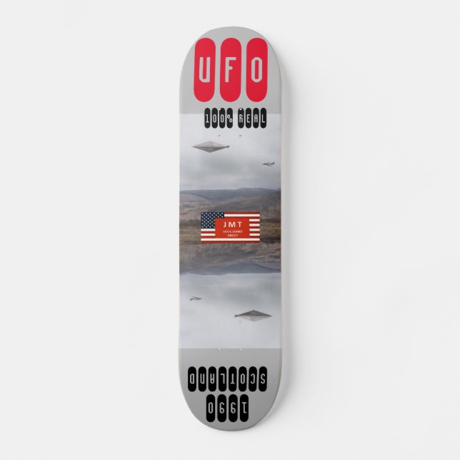 OVNI  1990  ESCOCIA REAL Skateboard (Frente)