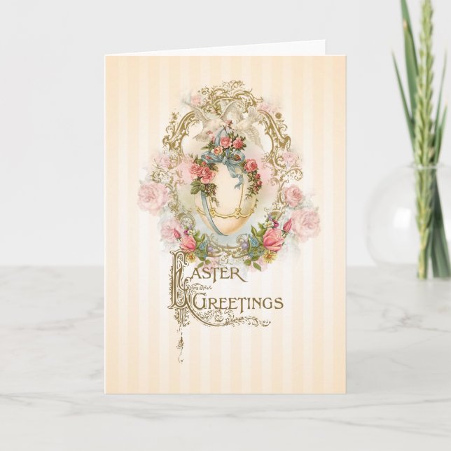 Ovo Celestial - Cartão Saudação de Páscoa (Frente)