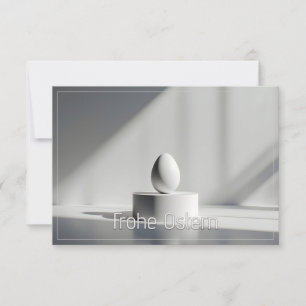 Ovo de Páscoa minimalista em pedestal moderno