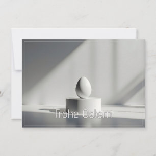 Ovo de Páscoa minimalista em pedestal moderno