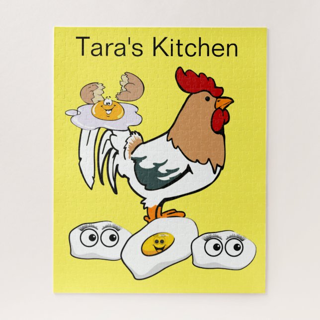 Ovos de frango quebra-cabeça (Vertical)