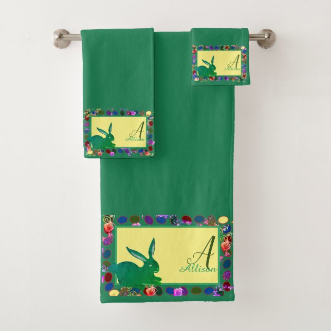 Ovos de Páscoa e Conjunto de Banheiras de Monogram (Insitu)