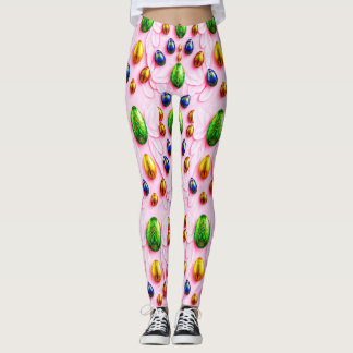 OVOS DE PÁSCOA ~ Multicolorido 3D ~ Leggings