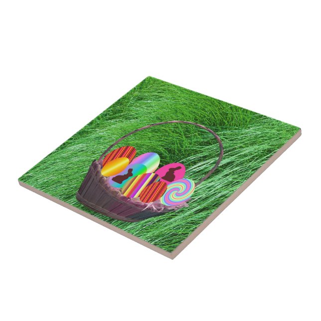 Ovos de Páscoa numa Cesta (Lateral)