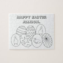 Ovos de Páscoa Personalizados para Quebra-cabeça d