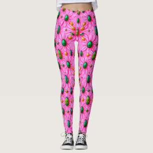OVOS DE PÁSCOA ~ Rosa Floral 3D ~ Leggings