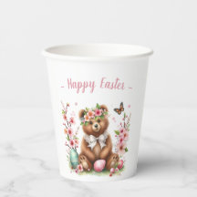 Ovos e flores de borras de páscoa