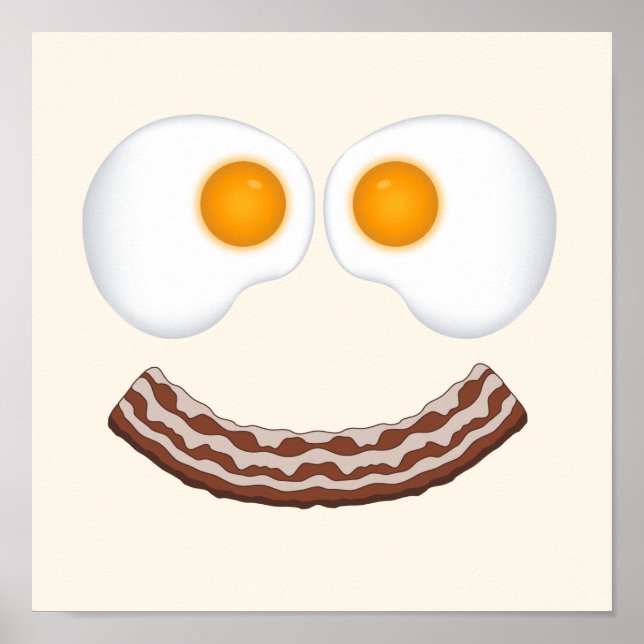Ovos e Poster de Grin Bacon (Frente)