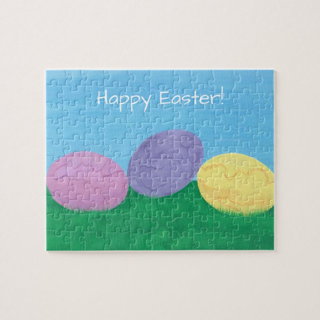 Ovos misturados em Quebra-cabeça de Felz pascoa de (Horizontal)