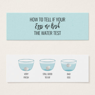 Óvulo - Teste Para A Frescura Cartão De Informação