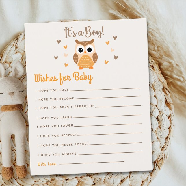 Owl Baby Shower Boy Boho Style (Criador carregado)