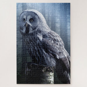 Owl Bird Animal Woodland Forest Quebra-cabeça