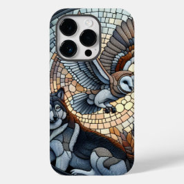 Owl e Wolf Mosaic Ai Art