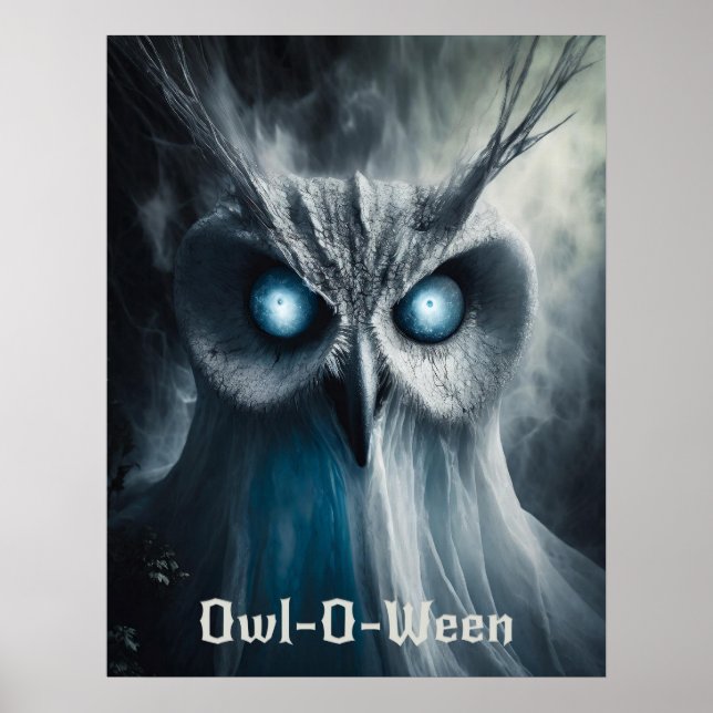 Owl-O-Ween - Impressão do Halloween (Frente)
