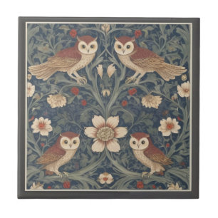 Owl Pattern Vintage William Morris style Owls