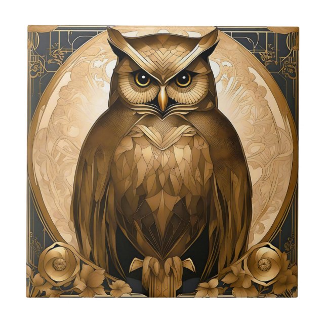 Owl Retro Art Deco (Frente)