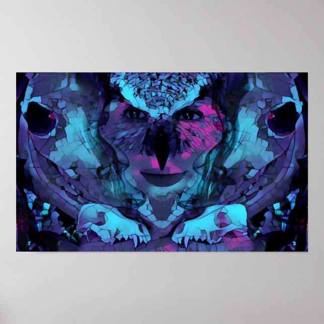 Owl Woman do Dawn Art Poster (Frente)