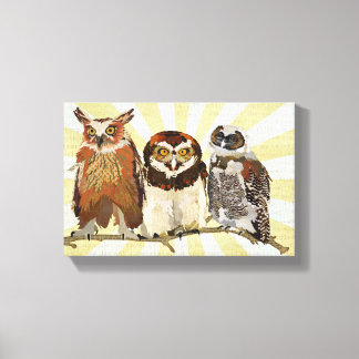 OWLS EM UMA Canvas DE LINHA