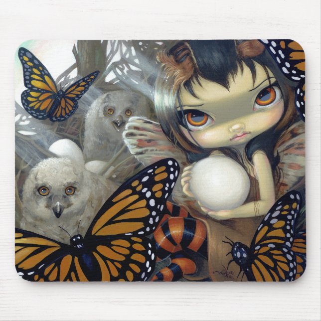 "Owlyn no ninho" Mousepad (Frente)