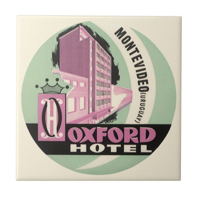 Oxford Hotel, Montevideo, Uruguai, Viagens vintage (Frente)