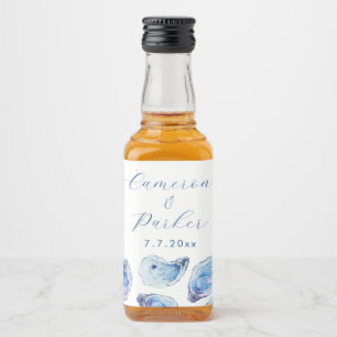 Oyster Blue Watercolor Favor Casamento Mini