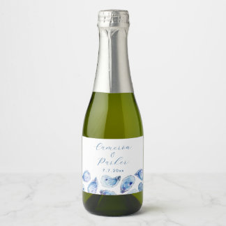 Oyster Blue Watercolor Favor Casamento Mini
