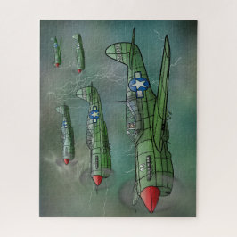 P-40 Warhawks Flying é um Storm Quebra-cabeça 520