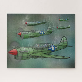 P-40 Warhawks Flying é um Storm Quebra-cabeça 520