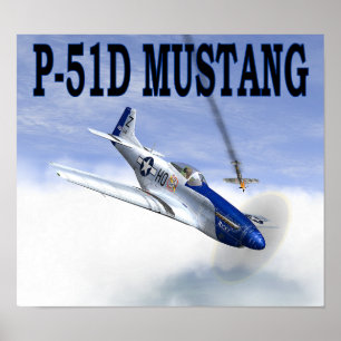 P-51 contra o POSTER BF109