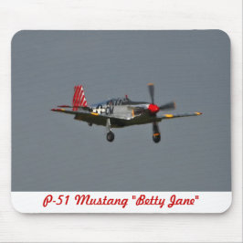 P-51 mustang Betty Jane Mousepad