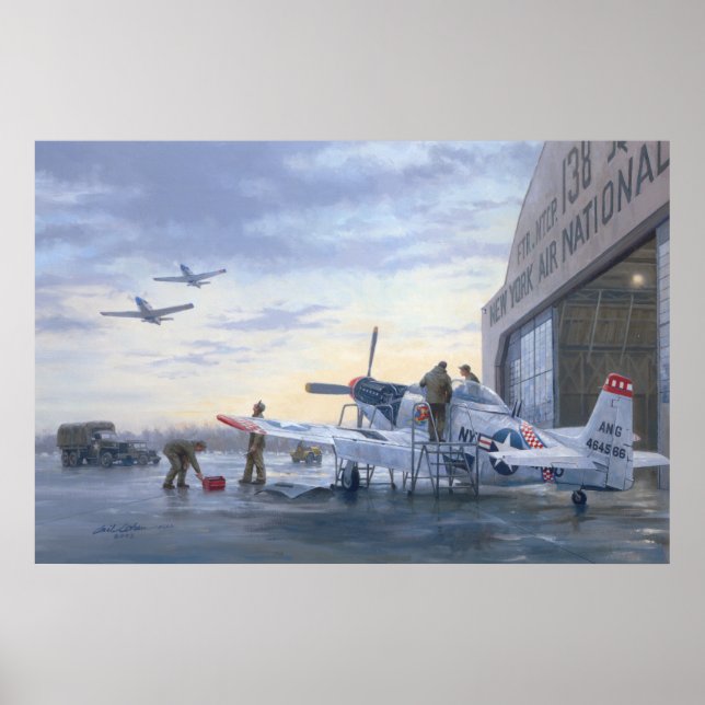 P-51’s no Runway Alert poster de 24"x36 (Frente)